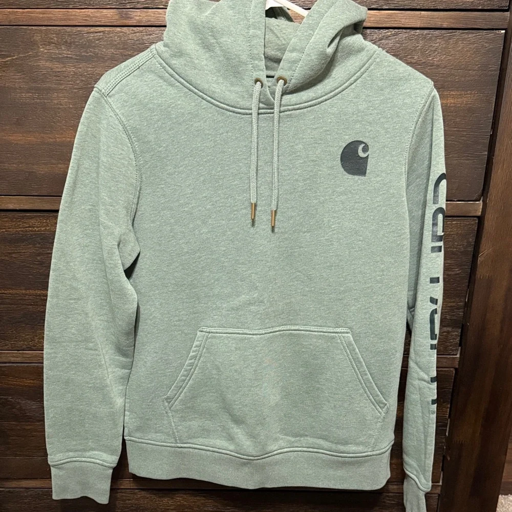 Carhartt Sage Green Hoodie - Picture 1 of 6
